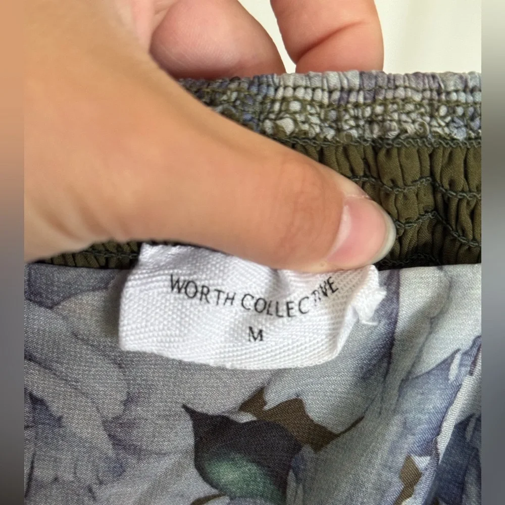 Floral Square-Neck Long Sleeve Maxi Dress - Olive & Lavender - Picture 13 of 13